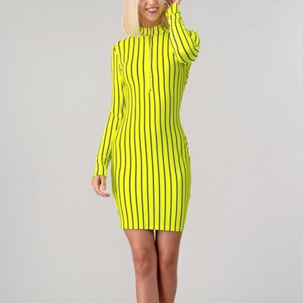 Mock neck dress
